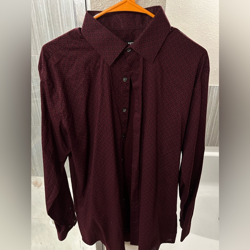 Red & Black “JF” Dress Shirt
